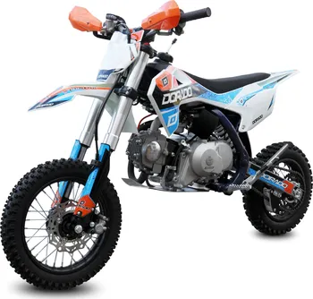 Dětská motorka Dorado Pitbike DK90 90 ccm 4T 12/10" bílá/oranžová/modrá