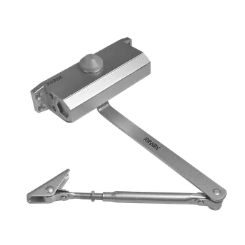 Zavírač dveří Hydraulický zavírač, max dveře 900mm a 60kg, Al, šedá