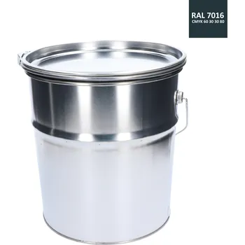 barva na kov Barva antikorozní polomatná na zinek 10 kg - antracitová šedá