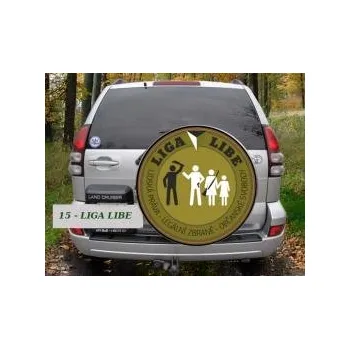 Kryt motoru e‑myslivost.cz Kryt rezervy automobilu - motiv LIGA LIBE - Průměr 72 cm