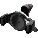 Amio Držák telefonu s nabíjením Qi 10W, na větrací mřížku