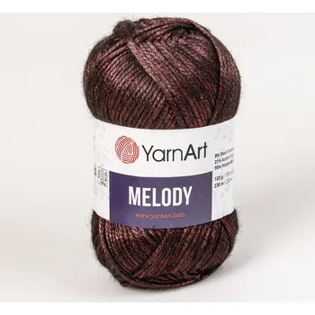 Příze Pletací / háčkovací příze YarnArt MELODY 888 vínová, efektní, 100g/230m
