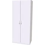 Nábytek Mikulík Skříň UNI 1 (police + šatní tyč) - bílý lesk, antracit, aj.