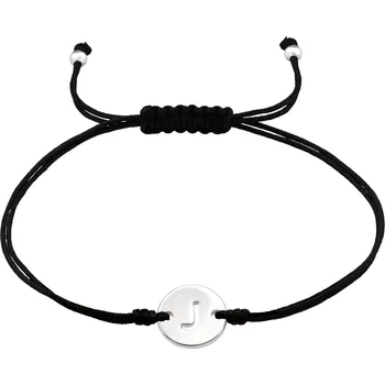 Náramek Olivie Provázkový náramek PÍSMENO J 7572 Ag 925; ≤0,8 g.
