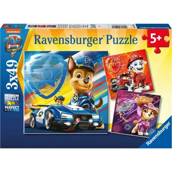 Puzzle Ravensburger Puzzle Tlapková patrola: Parťáci 3x 49 dílků
