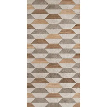 Obklad TUBADZIN DEKOR DOVER GRAPHITE GEO 60,8x30,8 6003722