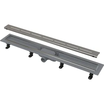 Odvodňovací žlab ALCAPLAST Podlahový žlab s nerezovým okrajem pro perforovaný rošt ALC-APZ18-550M