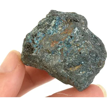 Přírodní kámen Chalkosin surový z Namibie 113g