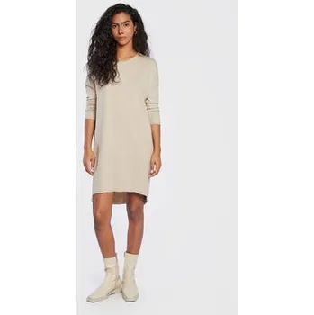Dámské šaty Moss Copenhagen Úpletové šaty Rachelle 16172 Béžová Regular Fit M_L