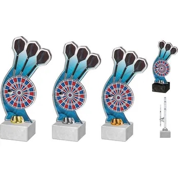 Poháry Bauer Akrylátová trofej ACTD008M2 | Šipky