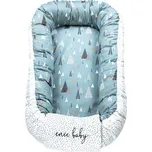 ENIE BABY hnízdečko do postýlky SATINE Forest/Drop