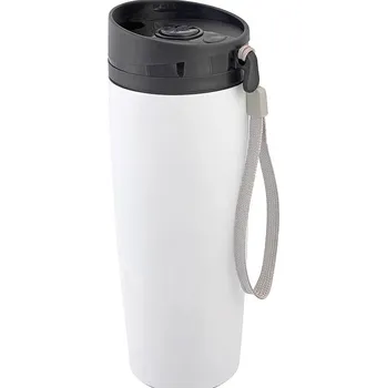 Termohrnek Dvoustěný cestovní hrnek EARLY MORNING, bílá