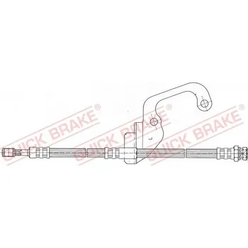 Brzdový systém Brzdová hadice QUICK BRAKE 59.922