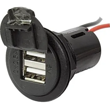 Elektrická zásuvka Zásuvka USB Provedení: Kulatá