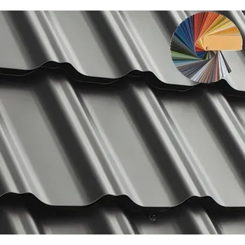 Střešní krytina Plechová střešní krytina BP2 GAMMA taška 350 mm 0,5 RAL lesklá