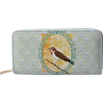 Peněženka Zelená peněženka s ptáčkem Bird - 10*19 cm