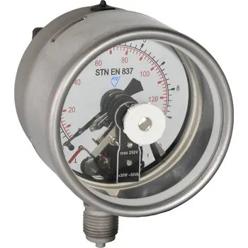 PREMATLAK, a.s. kontaktní manometr 03380/MM100N/117/1,6 0/250kPa, M20x1,5mm