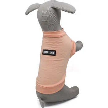 Obleček pro psa Vsepropejska Enji elastické tričko pro psa Barva: Lososová, Délka zad (cm): 21, Obvod hrudníku: 30 - 35 cm