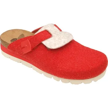 Dámská zdravotní obuv Scholl AMERICA červená domácí obuv dámská
