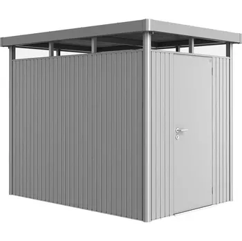 Zahradní stavba Domek na nářadí Biohort HIGHLINE H2, stříbrná, jednokřídlé dveře BH83030