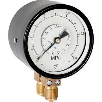 Měřič tělesných funkcí PREMATLAK, a.s. diferenční manometr 03352-S/MM100D/117/1,6 0/250kPa, 2 x G1/2", spodní přip.