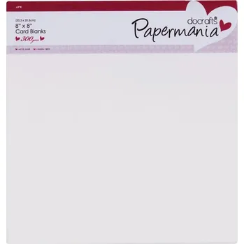 Obálka WEST DESIGN Sada 20,3x20,3cm přání a obálky 6ks (300g/m2) bílé