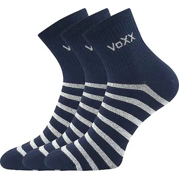 Dámské ponožky VOXX Ponožky dámské BOXANA letní pruhované TMAVĚ MODRÉ (3&nbsp;páry) 39-42 120107