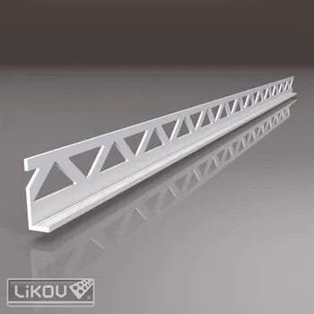 Stavební profil LIKOV Lišta ukončovací P-U2 PVC pro omítku tl. 6mm délka 2,5m