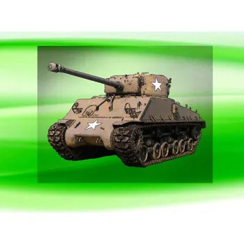 Nášivka tank SHERMAN M4 DTF nažehlovačka 7x4 cm (nažehlovačka s tanky a ARMY technikou)