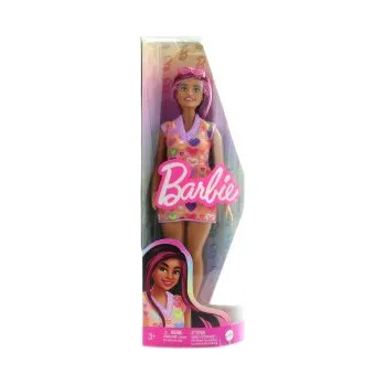 Barbie Modelka - šaty se sladkými srdíčky HJT04