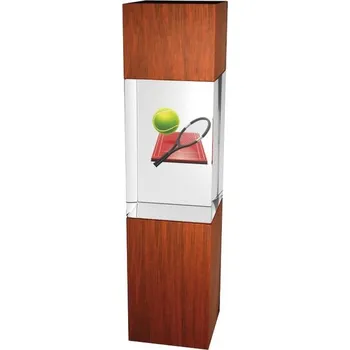 Poháry Bauer Skleněná trofej - kombinace skla a dřeva CR3067M5 | Tenis