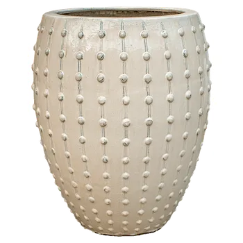 Květináč Moderní keramický květináč Laos, Emperor Cream 64x80cm