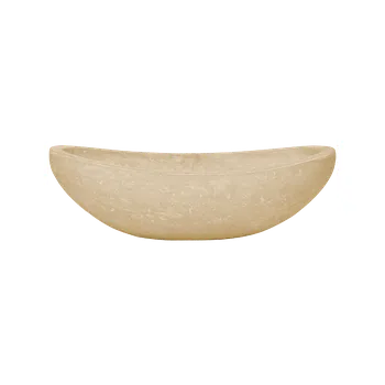 Květináč Moderní květináč Baq Polystone Plain, Boat Natural 68x18cm