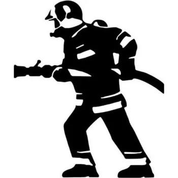 Samolepicí dekorace na vozidlo Samolepící dekory "AVISA" hasič černý