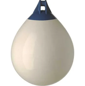 Loď Kulatý fendr MAJONI bílý s modrým koncem Velikost: Délka 620mm, ø 450mm