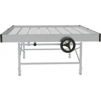 Ebb & Flow Posuvný ocelový stůl vč. EBB&FLOW napouštěcí vany, 122x122cm