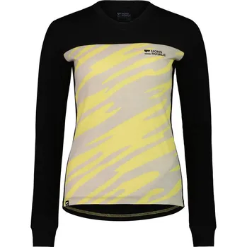 cyklistický dres Dámské funkční bajkový dres Mons Royale Redwood enduro VLS WMNS limeligh camo/black Černá M