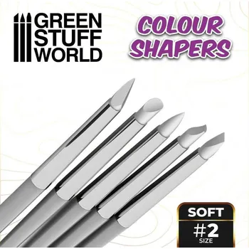 Plastikový model Silikonové štětce Colour Shapers White Soft, velikost 2 (5 ks)