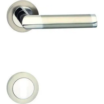 Dveřní kování Kování dveří kliky NICOL - R chrom/nikl COBRA