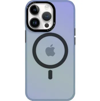 Pouzdro na mobilní telefon Měňavý kryt s rámečkem kolem čoček a MagSafe pro iPhone 14 Pro Max - modrý