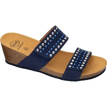 Dámské pantofle obuv Scholl MICHELLE 2 STRAPS tmavě modré zdravotní pantofle