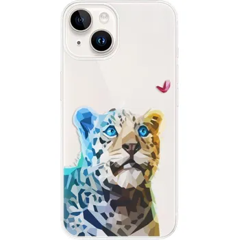 Pouzdro na mobilní telefon Odolné silikonové pouzdro iSaprio - Leopard With Butterfly - iPhone 15 Plus