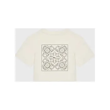 Pánské tričko Jack Wolfskin T-Shirt Teen Mosaic 1609841 Bílá Regular Fit 140