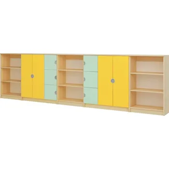 Šatní skříň Sestava 2 (kolekce CUBO) Mentolová