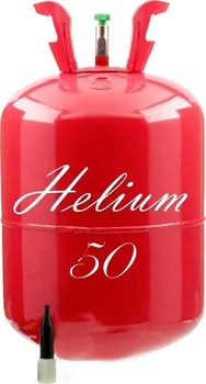 Helium do balónku BigParty Helium do 50 balónků do 23 cm červené 0,40 m3