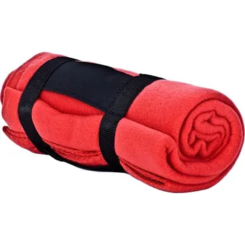 deka Červená deka ACI zabalena v ruličce - velikost 130 x 160 cm