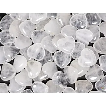 Drahý kámen Magieprirody.cz Srdce Křišťál 20x20 mm - Křišťálové srdce #21