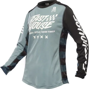 Moto dres Fasthouse Women´s Grindhouse Rufio Jersey Slate Velikost: M