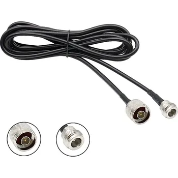 Anténní kabel RG58 koaxiální kabel s konektory N-Type M-F – Nízké ztráty a vysoká flexibilita 1m