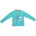 Chlapecké triko Kugo M8808 - tyrkysová Barva: Tyrkysová, Velikost: 140